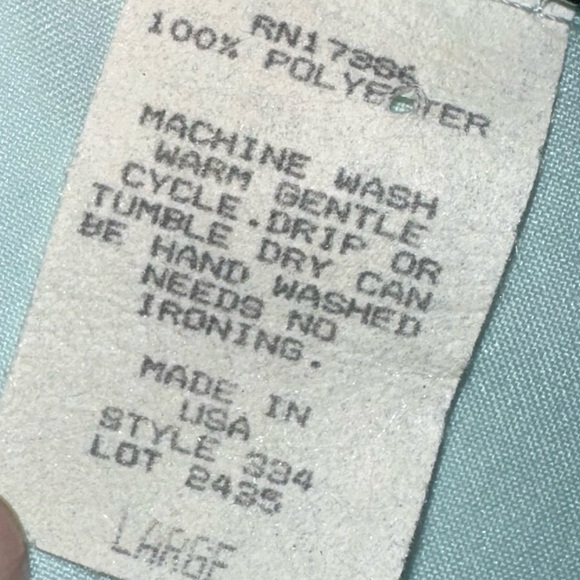 Vintage Mint Ruffled Lace Trim Top - Picture 11 of 11